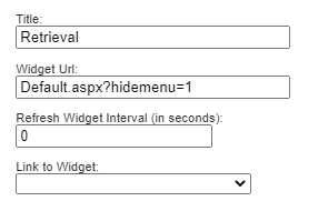 Types of Widgets